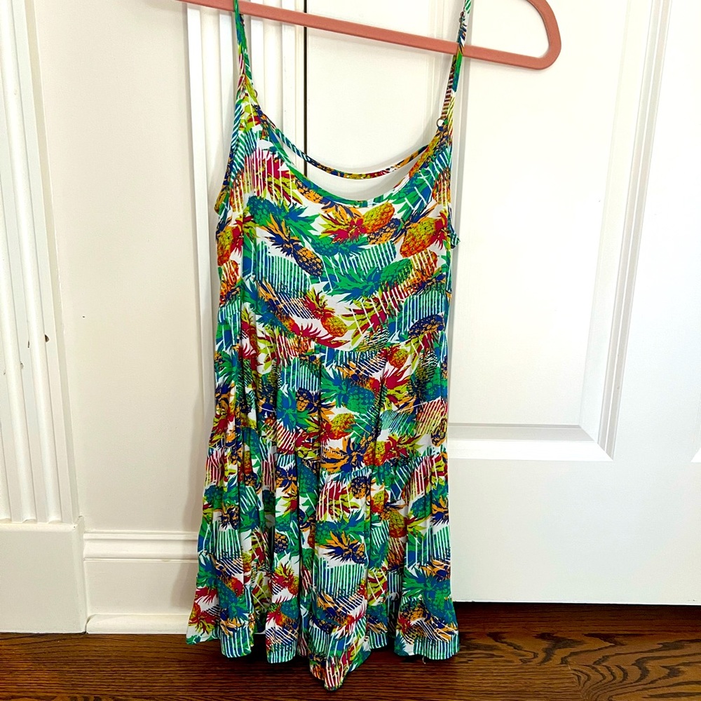 AQUA Tropical Mini Dress